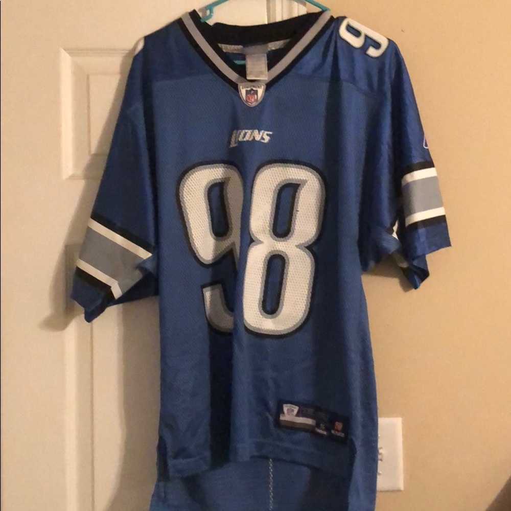 #98 Nick Fairley Detroit Lions Football Jersey